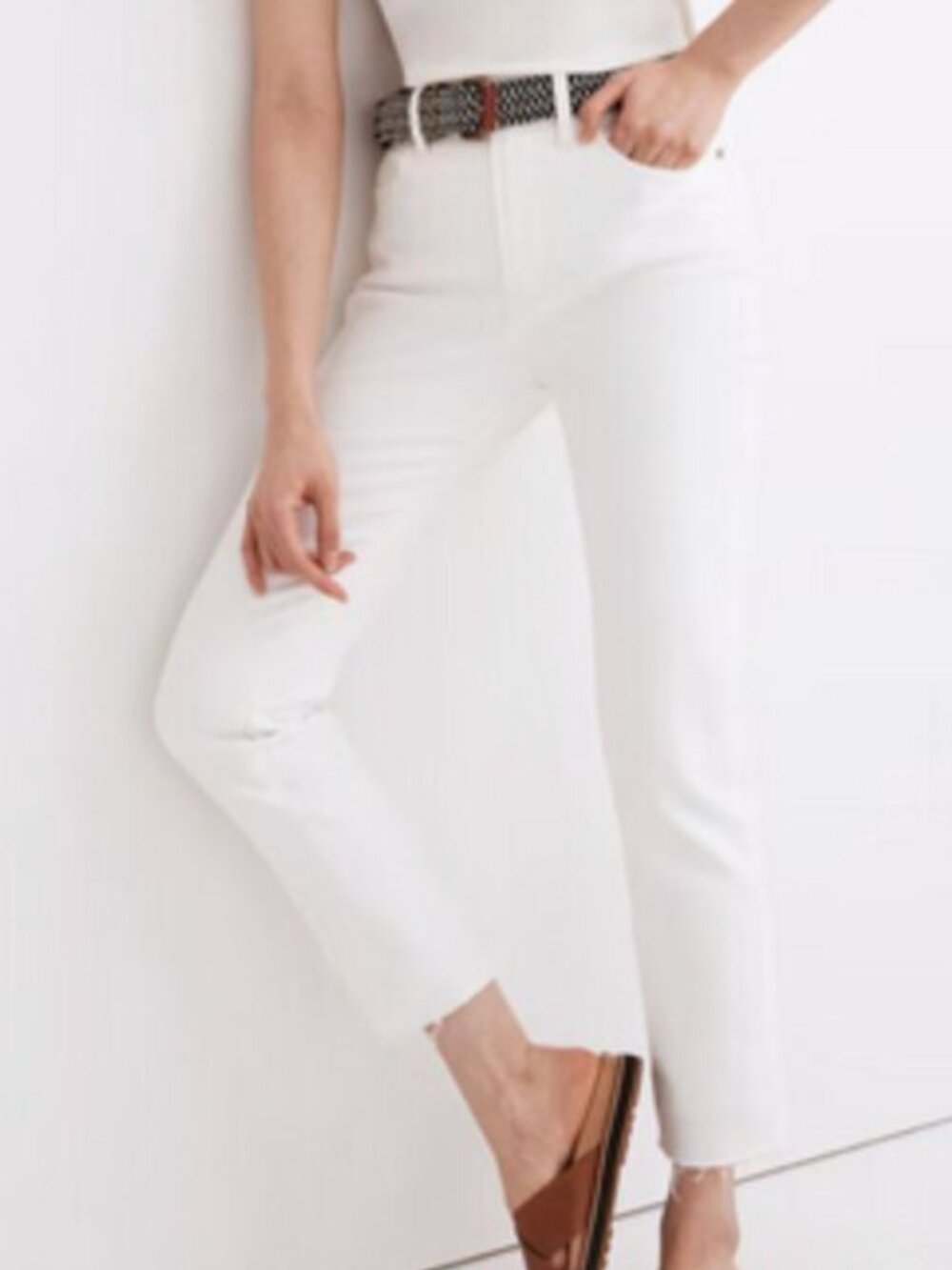 NWT $128 Madewell size 26 The Perfect Vintage Jean in Tile White
